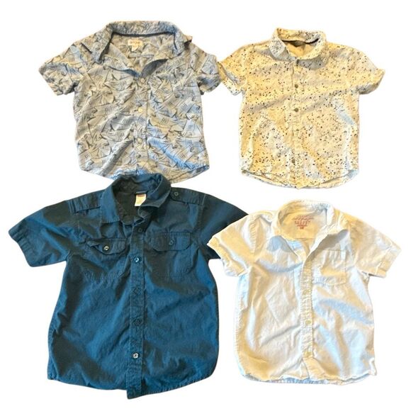 Boys short sleeve button down bundle 5-6 - Picture 1 of 11